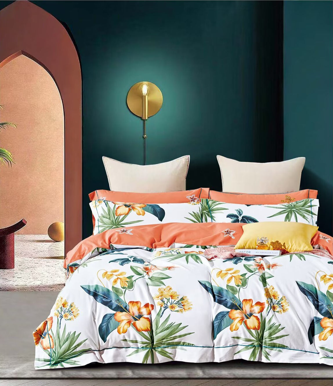 Ruby 100% Cotton Duvet Cover Set