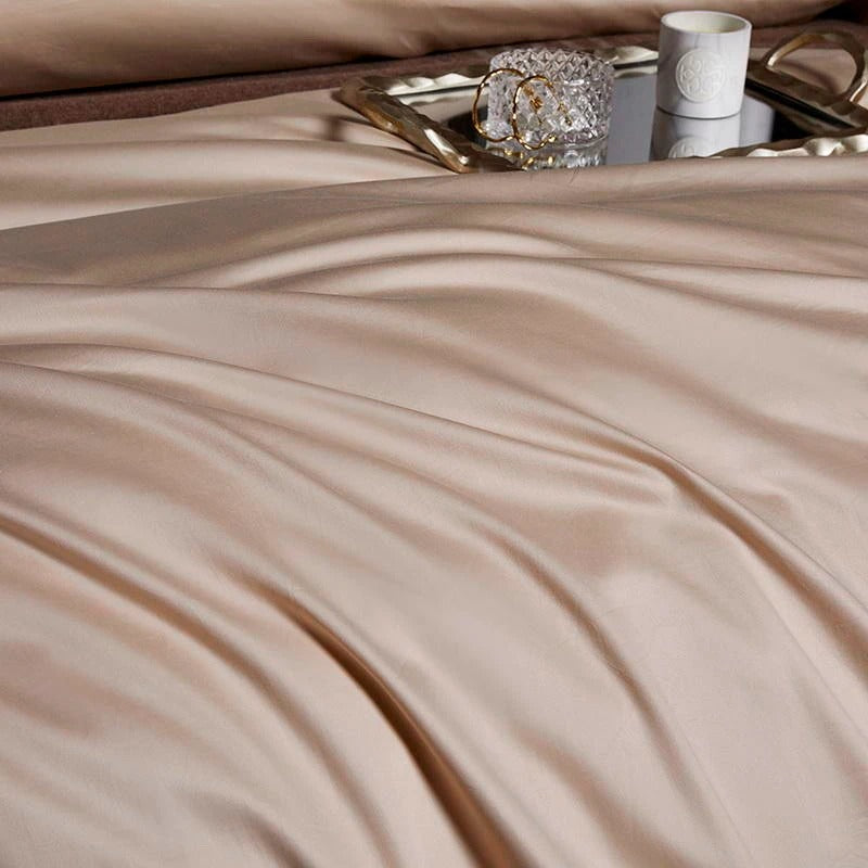 Pearl Cream Luxury Egyptian Comfort Cotton Duvet Cover Super King (240x260cm)