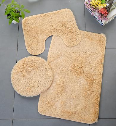 3 Piece Bathroom Mat Set
