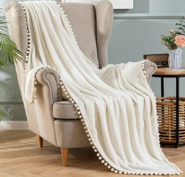 Throw Blanket with tassels