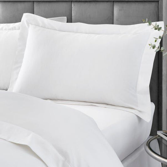 Cotton Pillowcases Hotel Luxury  (Pair) – White
