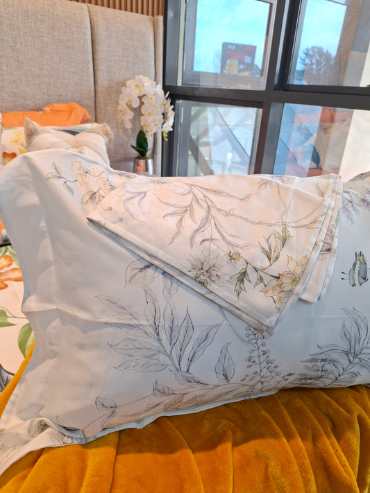 Silk Floral Pillowcases (Pcs)