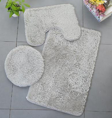 3 Piece Bathroom Mat Set