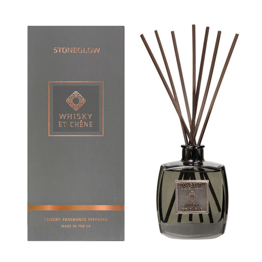 Stoneglow Metallique Whisky Et Chene Reed Diffuser 200ml