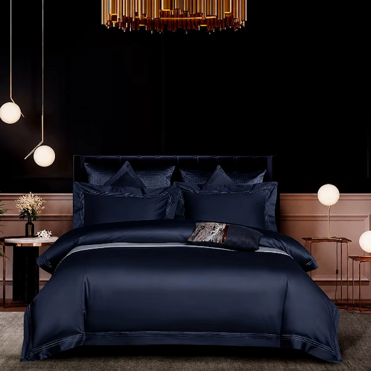 Pearl Blue Luxury Egyptian Comfort Cotton Duvet Cover Super King (240x260cm)