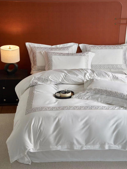 Swabra Emperor Luxury Egyptian Comfort Cotton Duvet Cover Grey 8by8 (270x280cm)