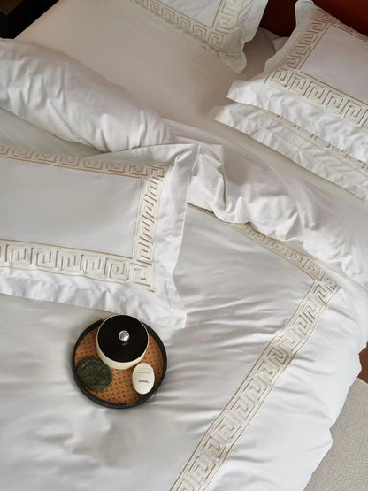 Swabra Luxury Egyptian Comfort Cotton Duvet Cover King- GOLD (220x240cm)