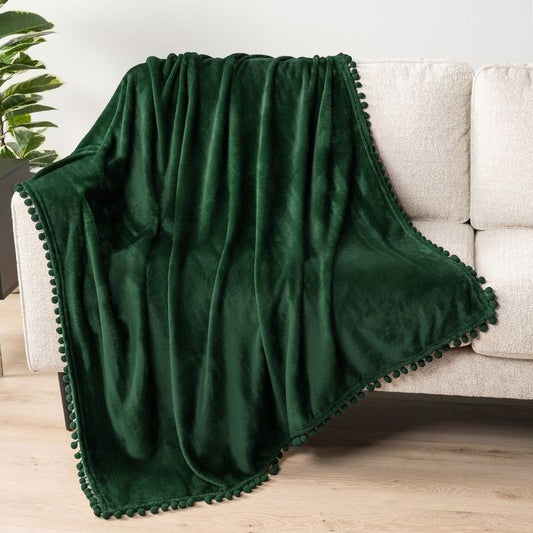 Throw Blanket with tassels