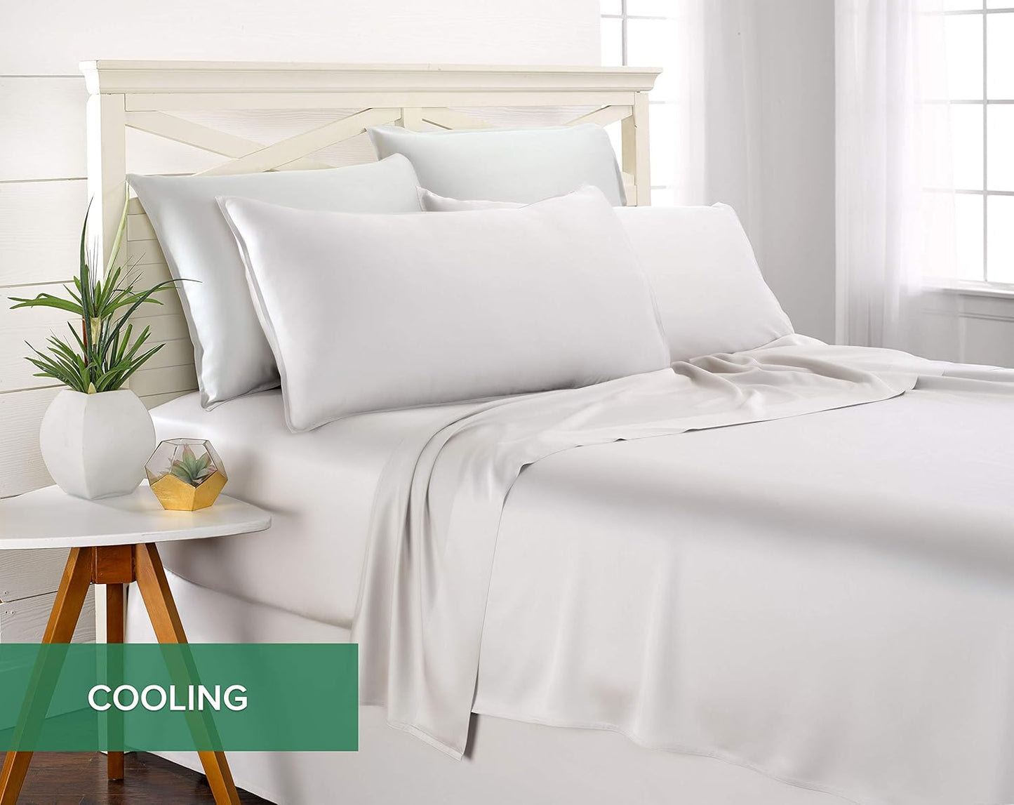 Bamboo Silk Bedsheets - Luxury Cooling Set Queen