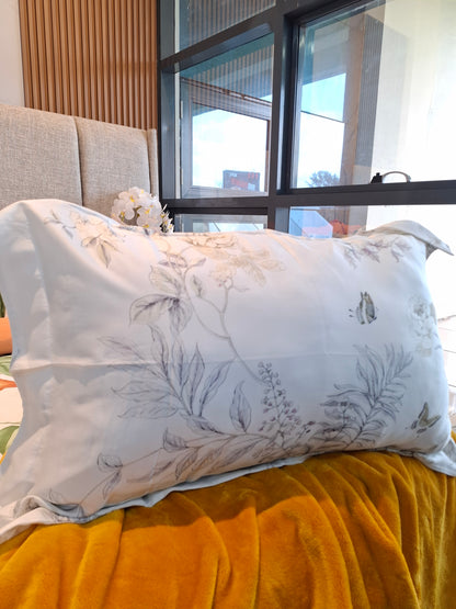 Silk Floral Pillowcases (Pcs)