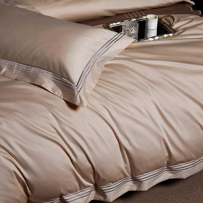 Pearl Cream Luxury Egyptian Comfort Cotton Duvet Cover Super King (240x260cm)
