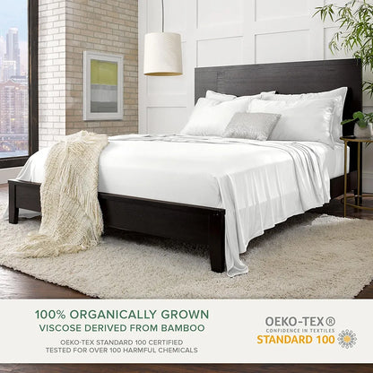 Bamboo Silk Bedsheets - Luxury Cooling Set Queen