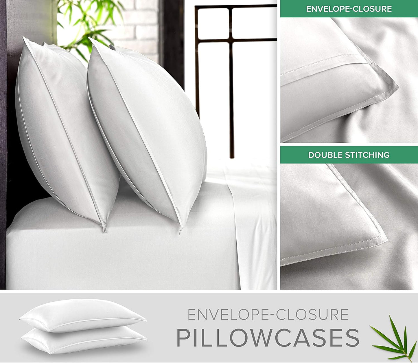 Bamboo Silk Bedsheets - Luxury Cooling Set Queen